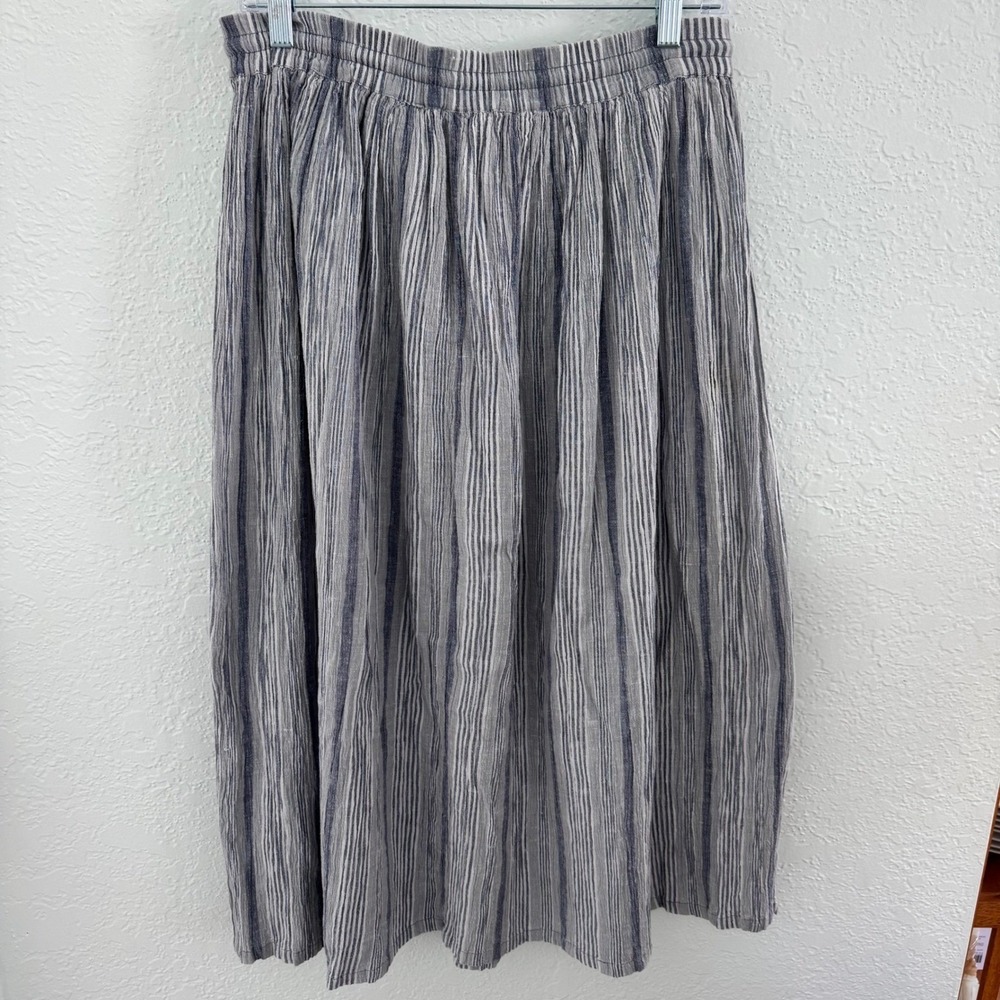 Hunt Club Broomstick Pleated Maxi Prairie Skirt Women's Medium P Cottagecore - Picture 4 of 7